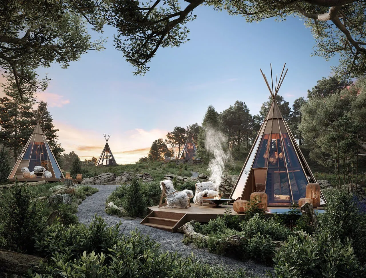 Tepee interior by TIMROOM — view 2
